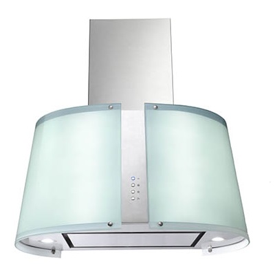 هود مستر پلاس مدل 105 H استیل و شیشه رنگی