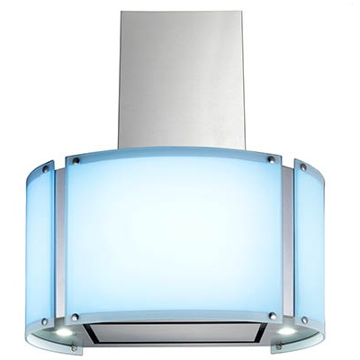 هود مستر پلاس مدل 101 استیل و شیشه‌ رنگی