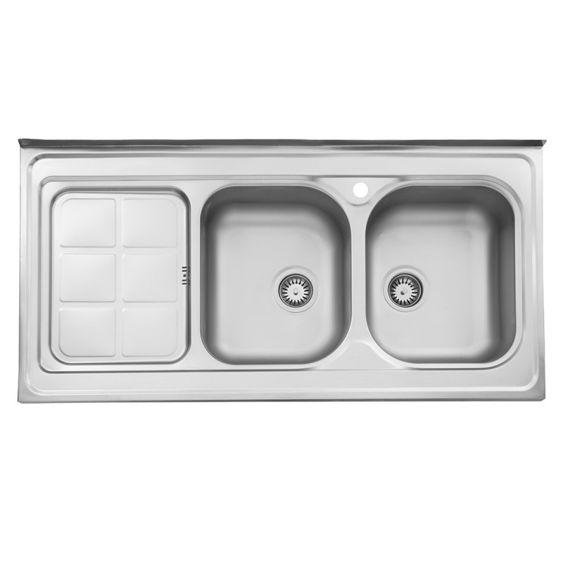 سینک یک تکه استیل البرز مدل 301 روکار