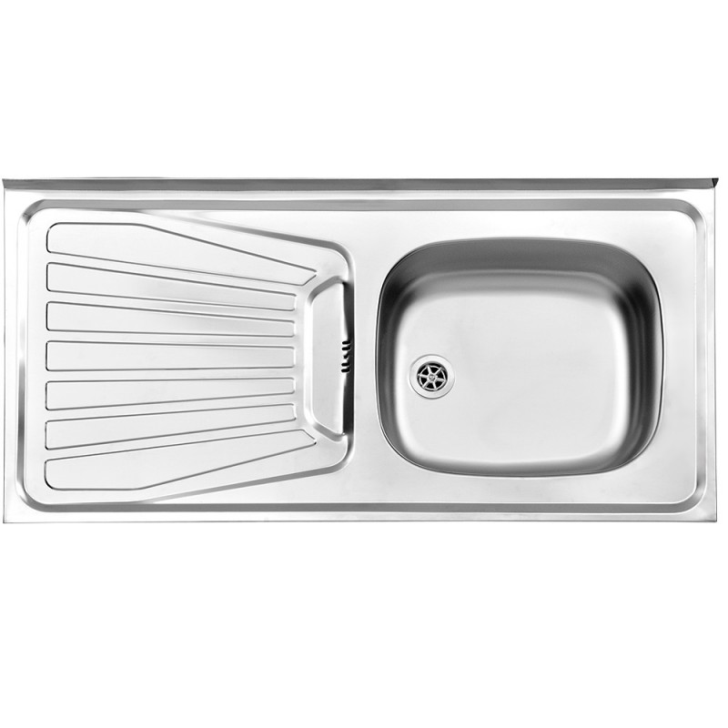 سینک استیل البرز مدل 165 روکار 50 سانتی متری