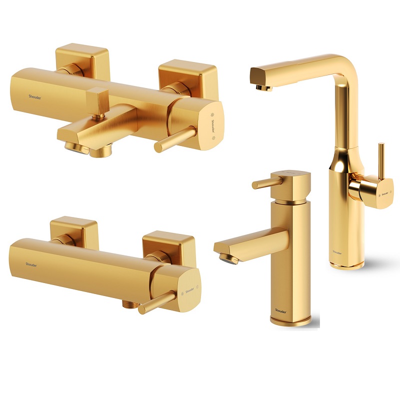 ست شیرالات شودر مدل یونیک طلامات