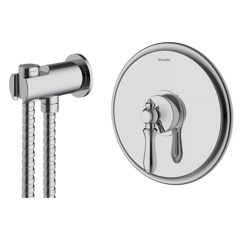 شیر توالت توکار شودر مدل زیگموند کروم