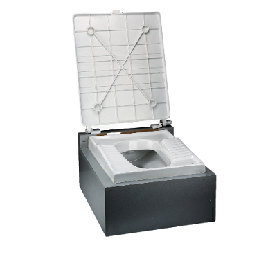 درب توالت زمینی با پدال سنی پلاستیک