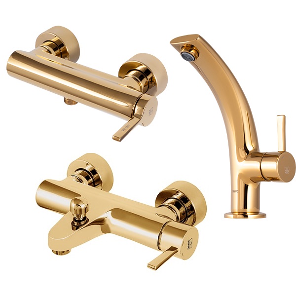 ست شیرآلات kwc مدل زئوس طلایی