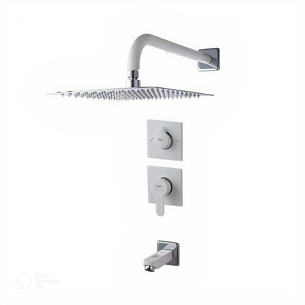 متعلقات شیر حمام کلاس 2 توکار ویوات راسان مدل فلت