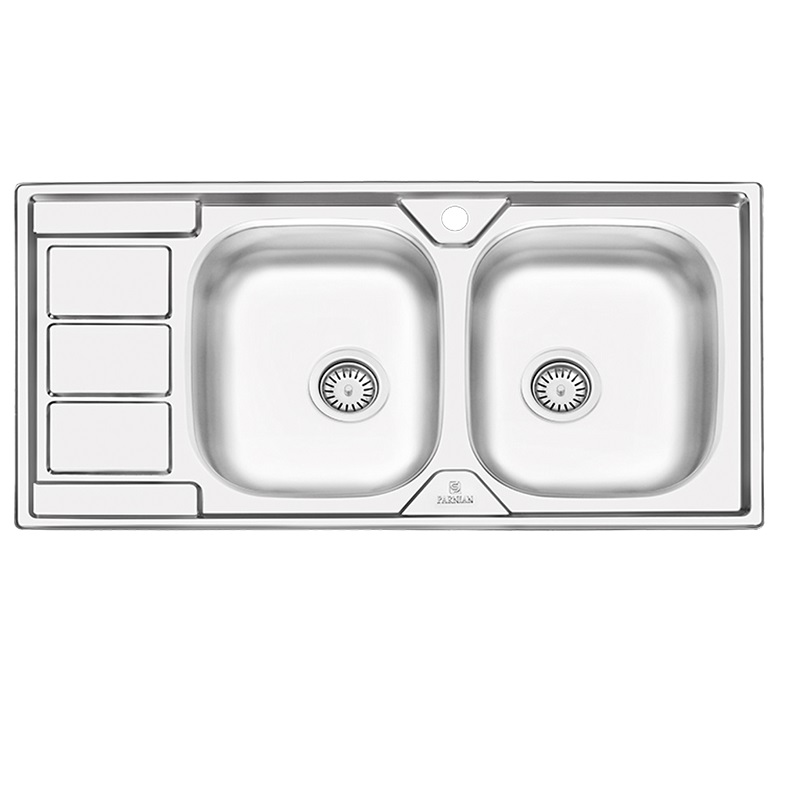 سینک نیمه فانتزی روکار پرنیان استیل مدل PS 2111