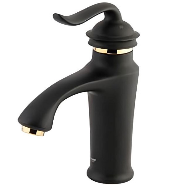 شیر روشویی شودر مدل لوکا مشکی طلا