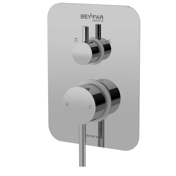 شیر حمام تیپ 3 توکار بهفر مدل آیباکس پلیت A