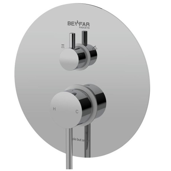 شیر حمام تیپ 3 توکار بهفر مدل آیباکس پلیت C