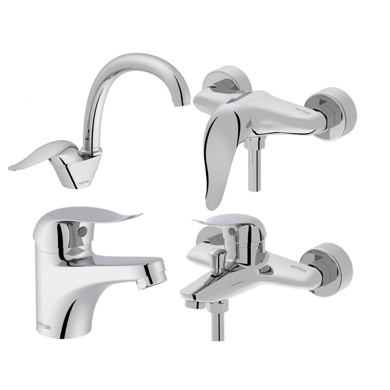 ست 4 تکه شیرآلات بهفر مدل مانلی