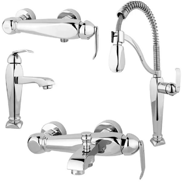 ست 4 تکه شیرآلات راسان مدل آلیس