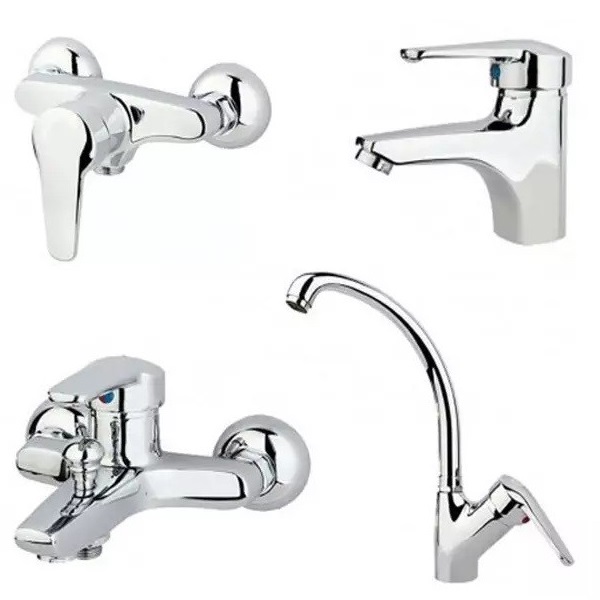 ست 4 تکه شیرآلات راسان مدل پارمیس