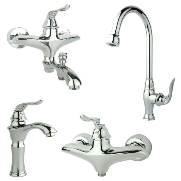 ست 4 تکه شیرآلات راسان مدل پریمو