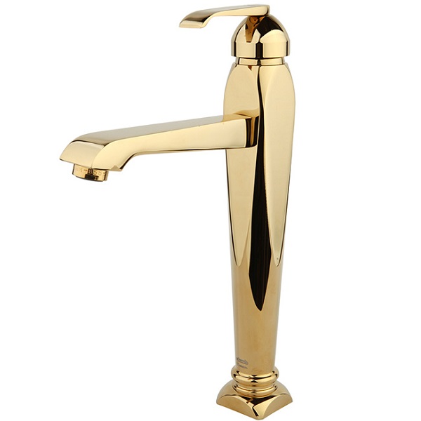 شیر روشویی پایه بلند راسان مدل آلیس طلایی