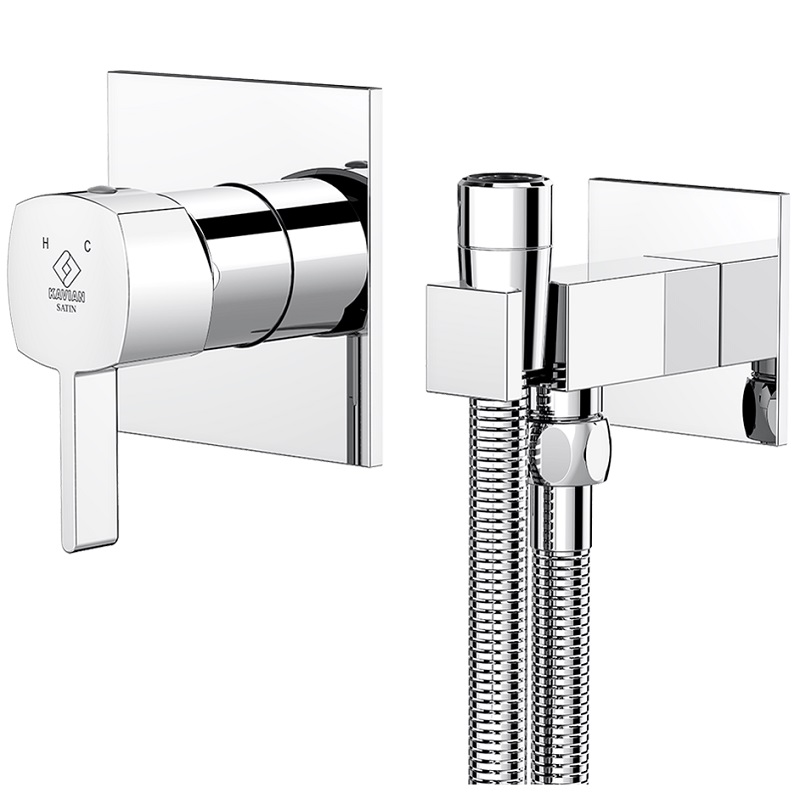 شیر توالت توکار کاویان مدل ساتین