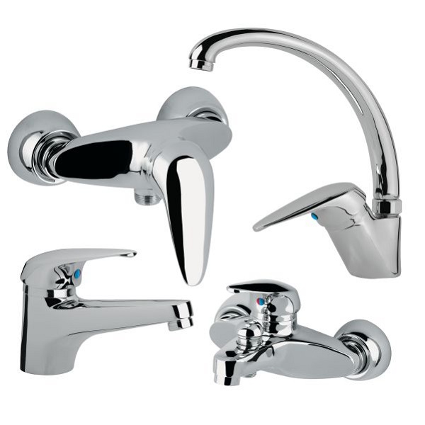 ست 4 تکه شیر آلات کاویان مدل آناهیتا کروم