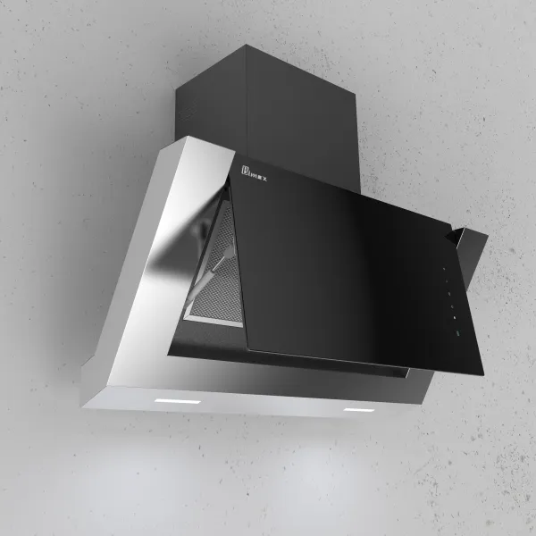 هود مورب بیمکث مدل 2055 استیل-90cm