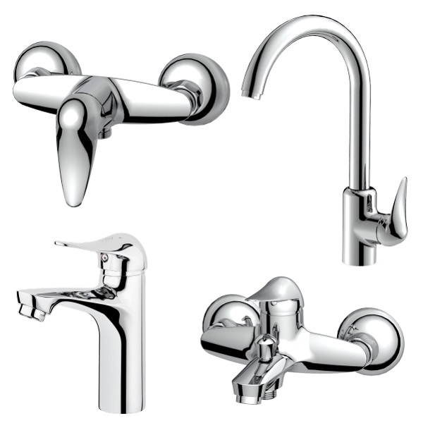 ست 4 تکه شیر آلات کاویان مدل شانا