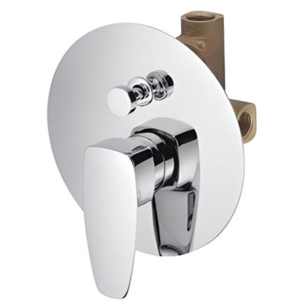 شیر دوش توکار اهرمی با دایورتور جاستایم (Justime) مدل پن2 Pan Il کد 7779