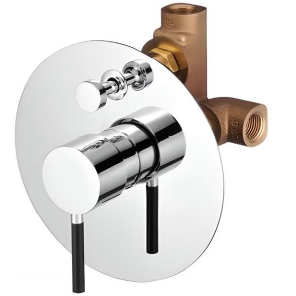 شیر دوش توکار با دایورتور جاستایم (Justime) مدل پن1 Pan I کد 6765