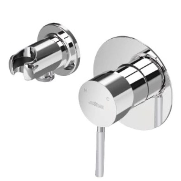 شیر توالت توکار با رابط شلنگ و هولدر جاستایم (Justime) مدل پن1 Pan I کد 6765