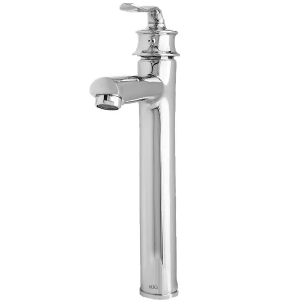 شیر روشویی پایه بلند KIG مدل کوانتوم کروم