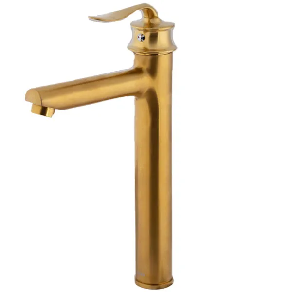 شیر روشویی پایه بلند KIG مدل کوانتوم طلامات