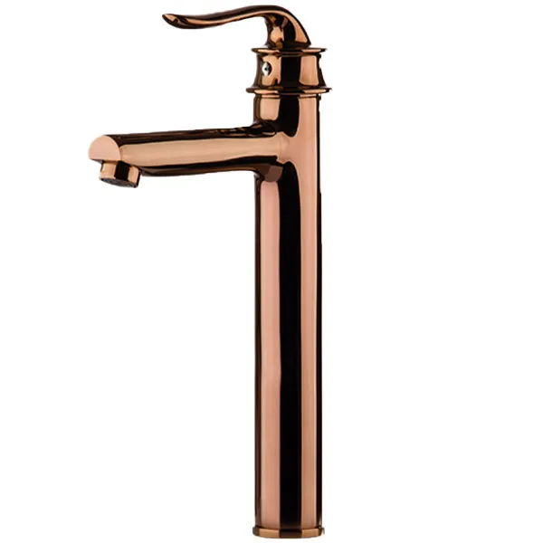 شیر روشویی پایه بلند KIG مدل کوانتوم رزگلد