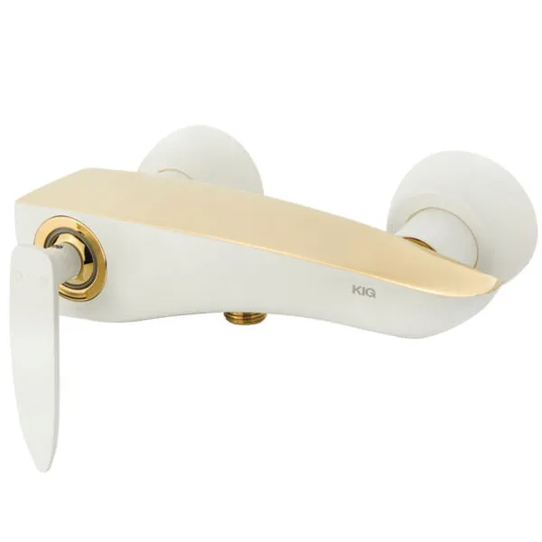 شیر توالت KIG مدل ویولن شیری طلایی