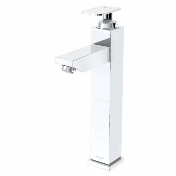شیر روشویی پایه بلند کلار مدل فلت