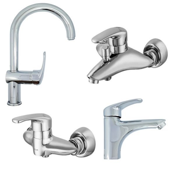 ست 4 تکه شیرآلات کلار مدل دریا