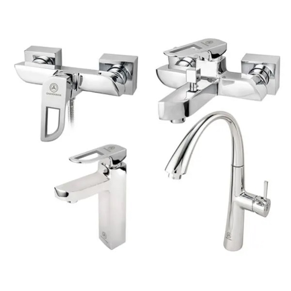 ست 4 تکه شیرالات قهرمان مدل موج