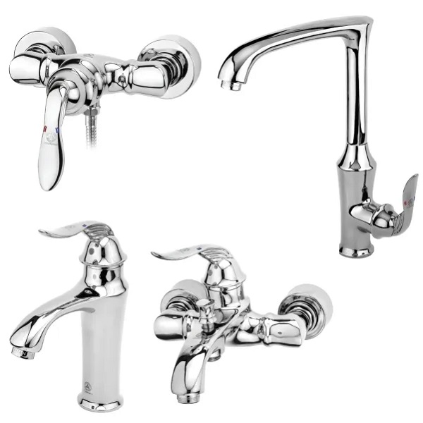 ست 4 تکه شیرآلات قهرمان مدل دریا