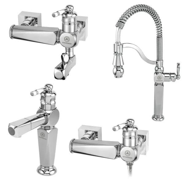 ست 4 تکه شیرالات قهرمان مدل ارس