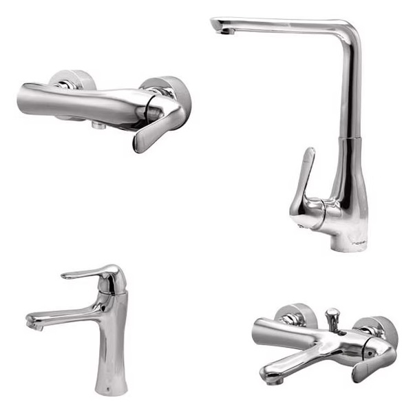 ست 4 تکه شیرآلات نوبل مدل یونیک