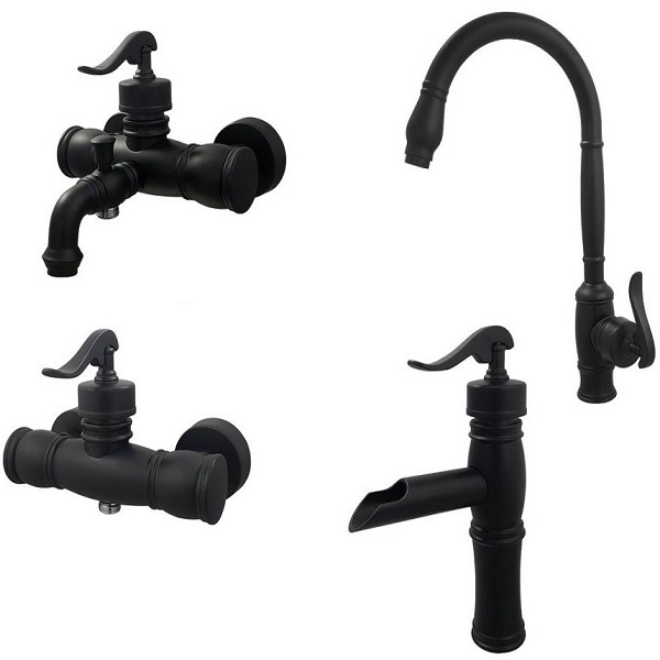 ست 4 تکه شیرآلات نوبل مدل کاوالی