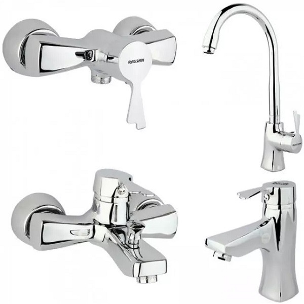 ست 4 تکه شیرآلات راسان مدل پاپیون