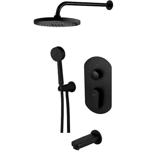 شیر دوش حمام توکار درخشان مدل هوفر تیپ 5