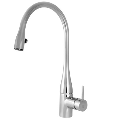 شیر ظرفشویی شلنگدار  kwc مدل eve- ایو (چراغ دار)