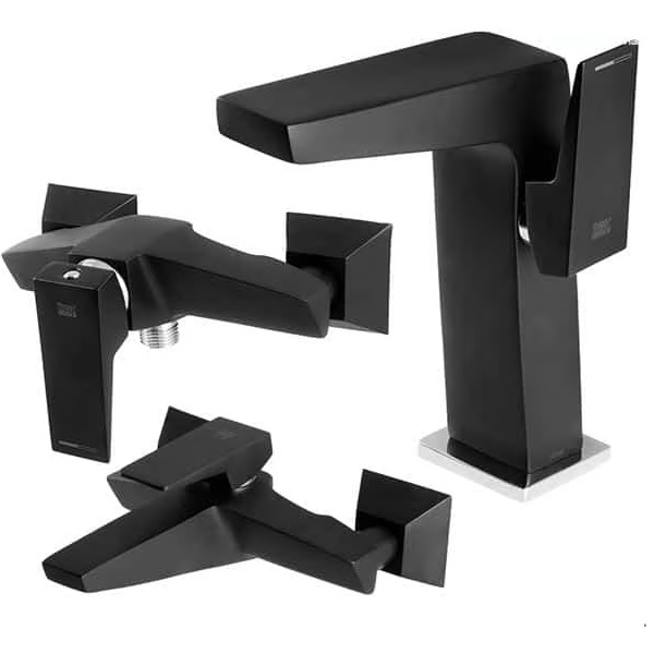 ست شیرآلات kwc مدل کواترو مشکی