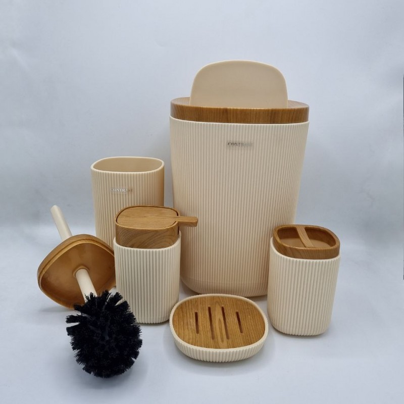 ست 5 پارچه سرویس بهداشتی کنتراست مدل روما 7900 W