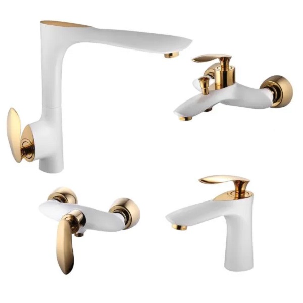 ست چهار تکه اوج مدل تورنادو سفیدطلا