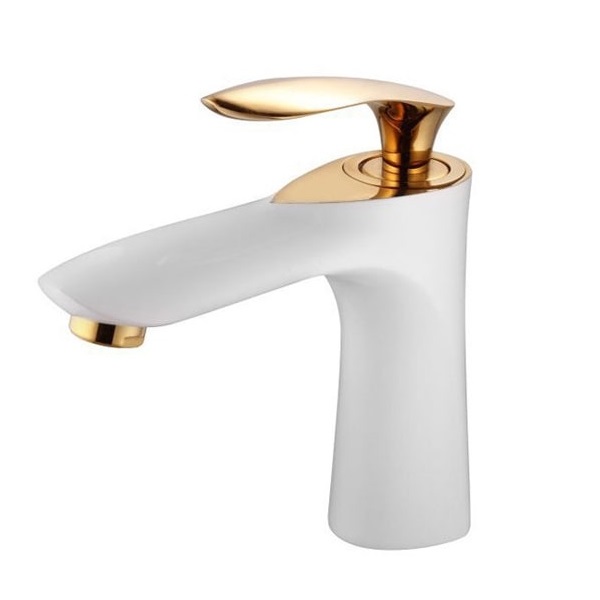 شیر روشویی اوج مدل تورنادو سفیدطلا