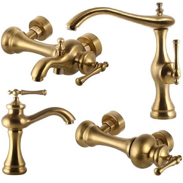 ست چهار تکه شیرآلات اوج مدل رامیلا طلامات