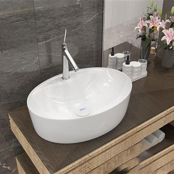 کاسه روشویی روکابینتی سینا چینی مدل آلتین