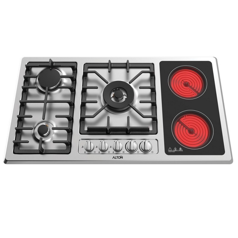 اجاق گاز صفحه ای استیل آلتون مدل SC518E