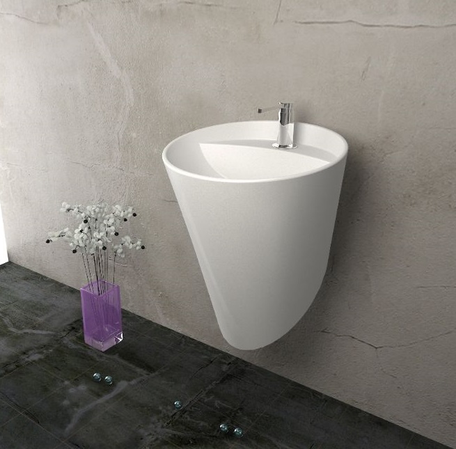 روشویی دیواری  (نیم پایه) گلسار مدل الگانت