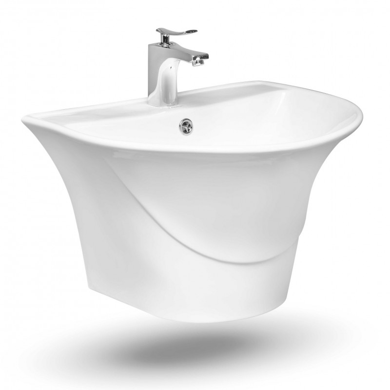 روشویی دیواری (نیم پایه) پارس سرام مدل ریما