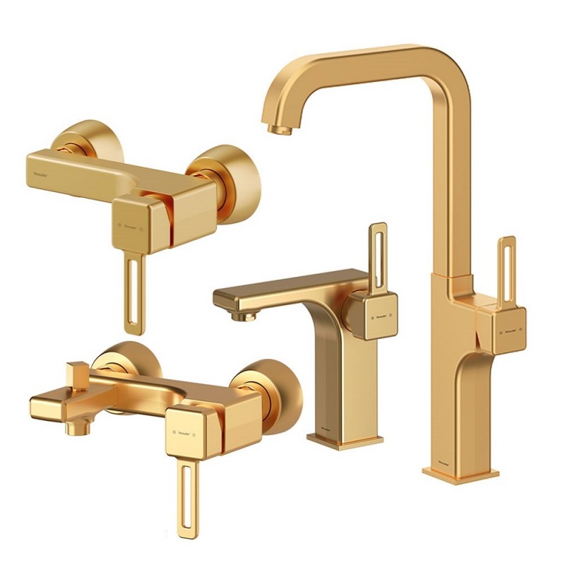 ست شیرآلات شودر مدل میشل طلایی