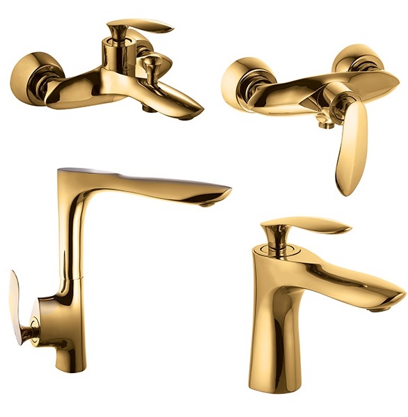 شیرآلات اسپیرال مدل آمیتیس طلایی